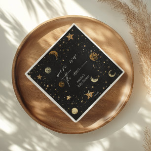 Serviette En Papier Serviettes de fête Rêve d'or lunaire