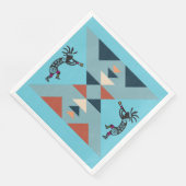 Serviette En Papier Serviettes de fête Sud-Ouest Kokopelli (Coin)