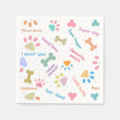 Serviette En Papier Serviettes de fête Super chien (Devant)
