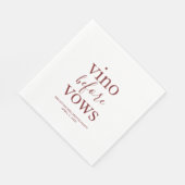 Serviette En Papier Serviettes de fête Vino Before Vows (Coin)