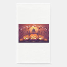 Serviettes de fêtes d'Halloween à conception de ci