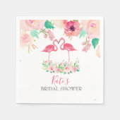 Serviette En Papier serviettes de Flamant rose (Devant)