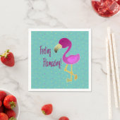 Serviette En Papier Serviettes de Flamant rose flamboyant (En situation)