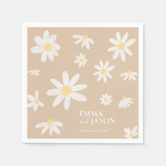 Serviette En Papier Serviettes de fleurs de marais bohème (Devant)