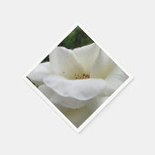 Serviette En Papier Serviettes de fleurs de rose blanche (Coin)