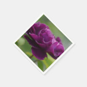 Serviette En Papier Serviettes de fleurs violettes (Coin)