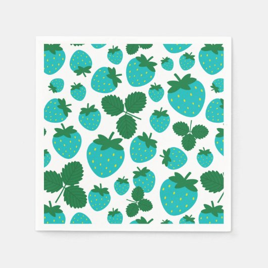 Serviette En Papier Serviettes de fraises (Devant)