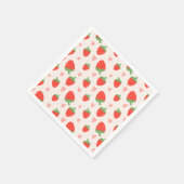 Serviette En Papier Serviettes de fraises et de coeurs (Coin)