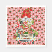 Serviette En Papier Serviettes de fraises fraîches Gnome (Devant)