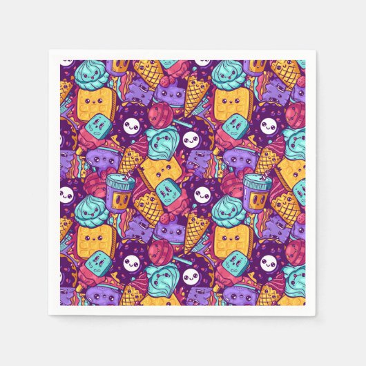 Serviette En Papier Serviettes de friandises (Devant)