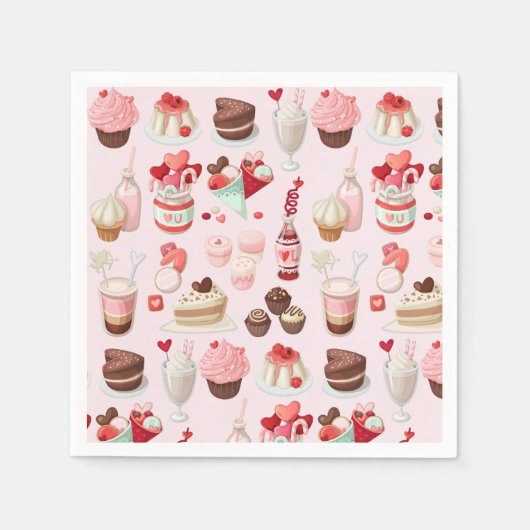 Serviette En Papier Serviettes de friandises (Devant)