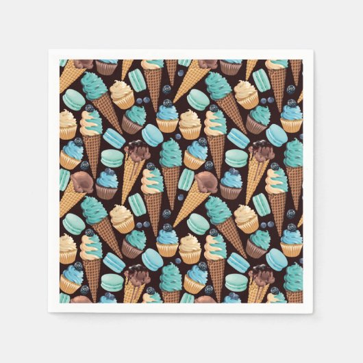 Serviette En Papier Serviettes de friandises (Devant)