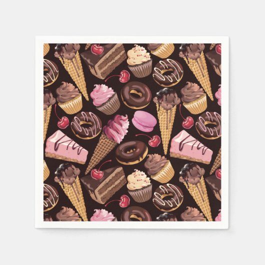 Serviette En Papier Serviettes de friandises (Devant)