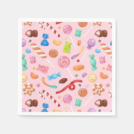 Serviette En Papier Serviettes de friandises (Devant)