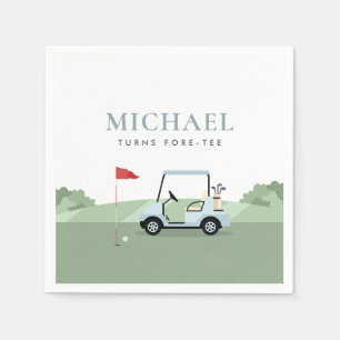 Serviette En Papier Serviettes de golf