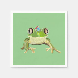 Serviette En Papier Serviettes de grenouille