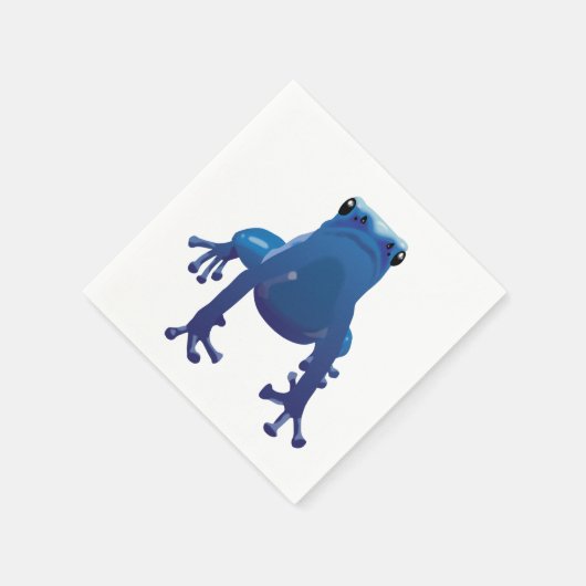 Serviette En Papier serviettes de grenouille à flèche bleue (Coin)