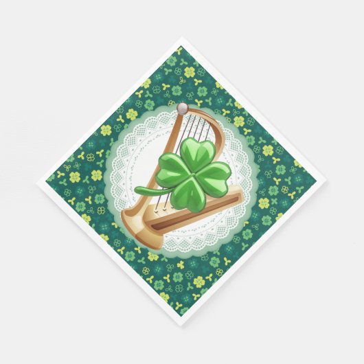 Serviette En Papier Serviettes de harpe irlandaises Lucky (Coin)