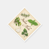 Serviette En Papier Serviettes de Herbes italiennes (Coin)