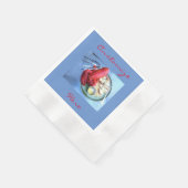 Serviette En Papier serviettes de homard rouge customisées (Coin)