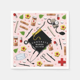 Serviette En Papier Serviettes de la fête de l'infirmière