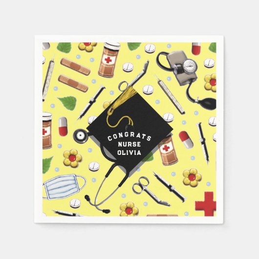 Serviette En Papier Serviettes de la fête de l'infirmière (Devant)