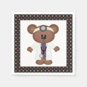 Serviette En Papier Serviettes de la fête du Docteur Bear (Devant)