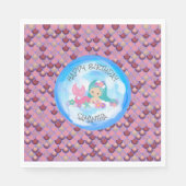 Serviette En Papier Serviettes de la mer de sirop rose (Devant)