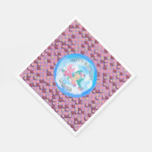 Serviette En Papier Serviettes de la mer de sirop rose (Coin)