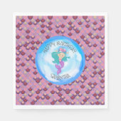 Serviette En Papier Serviettes de la mer de sirop rose (Devant)