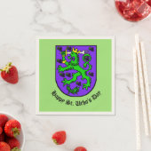 Serviette En Papier Serviettes de la partie de crête St Urho (En situation)