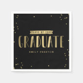 Serviette En Papier Serviettes de la partie de graduation chic Bubbly (Devant)