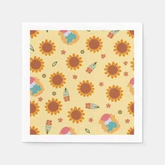 Serviette En Papier serviettes de la partie design d'automne (Devant)