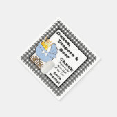 Serviette En Papier Serviettes de la partie Douche des mecs, des plong (Coin)