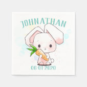 Serviette En Papier Serviettes de lapin doux (Devant)