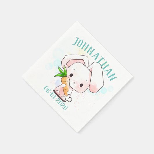 Serviette En Papier Serviettes de lapin doux (Coin)