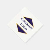 Serviette En Papier Serviettes de logo personnalisées - Personnalisées (Coin)