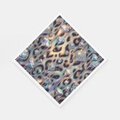 Serviette En Papier Serviettes de luxe à imprimé léopard Opale (Coin)