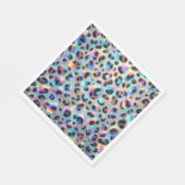Serviette En Papier Serviettes de luxe à imprimé léopard Opale (Coin)