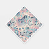 Serviette En Papier Serviettes de luxe imprimées léopard opale (Coin)
