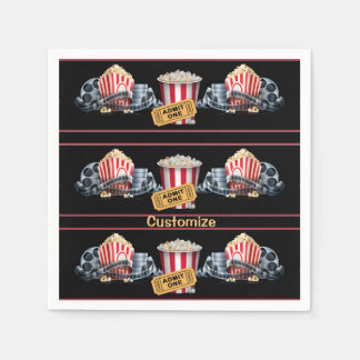 Serviette En Papier Serviettes de maïs popcorn de la nuit du film pers