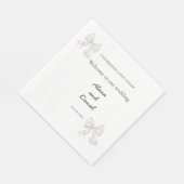 Serviette En Papier Serviettes de mariage (Coin)