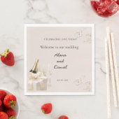 Serviette En Papier Serviettes de mariage (En situation)
