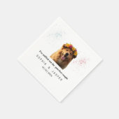 Serviette En Papier Serviettes de Mariage à thème de chien amusant (Coin)