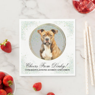 Serviette En Papier Serviettes de mariage American Staffordshire Terri