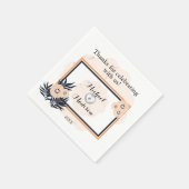 Serviette En Papier Serviettes de Mariage Black Pearl Watusi Tacao (Coin)