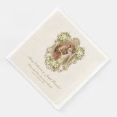 Serviette En Papier Serviettes de mariage catholiques personnalisées a (Coin)