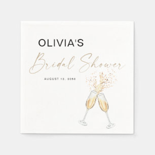 Serviette En Papier Serviettes de Mariage Champagne