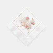 Serviette En Papier Serviettes de mariage élégantes avec gâteau Mariag (Coin)
