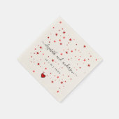 Serviette En Papier Serviettes de mariage élégantes et simples (Coin)